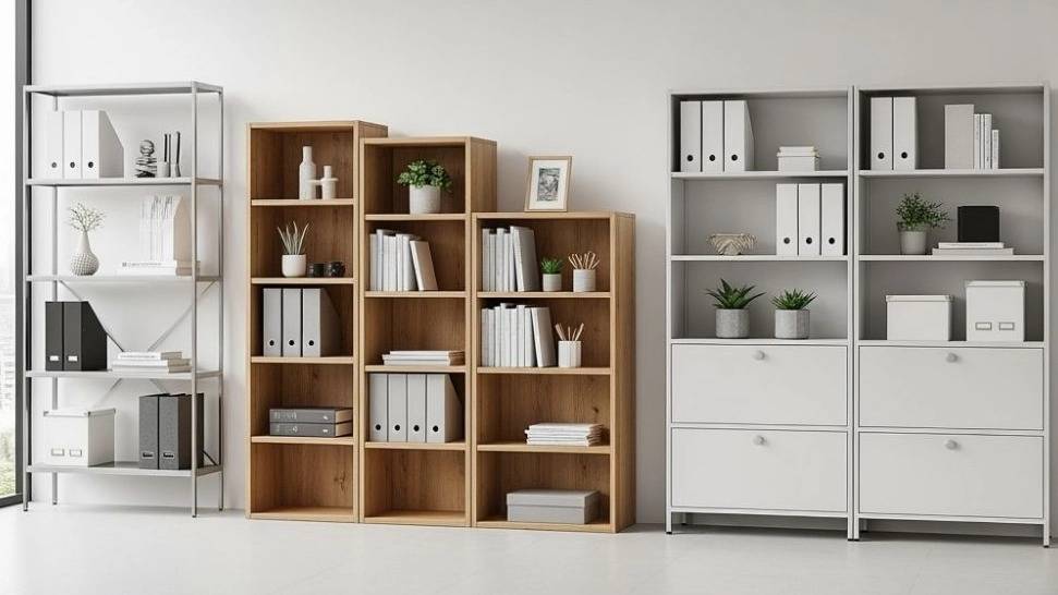 خرید بهترین انواع قفسه بندی اداری در ساوه | راهنمای جامع انتخاب و خرید از متال صنعت ساوه